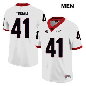 Men's Georgia Bulldogs NCAA #41 Channing Tindall Nike Stitched White Legend Authentic College Football Jersey XAF2254PK